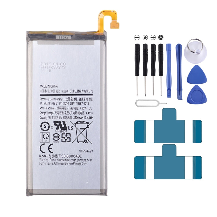 Sostituzione della batteria ai polimeri di litio EB-BJ805ABE 3500mAh, For Samsung Galaxy J8 Plus J805 / A6 Plus Sostituzione della batteria ai polimeri di litio EB-BJ805ABE 3500mAh, For Samsung Galaxy J8 Plus J805 / A6 Plus
